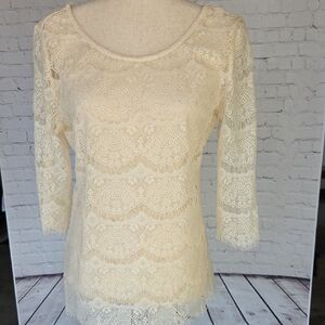 Bellatrix Cream Lace Blouse